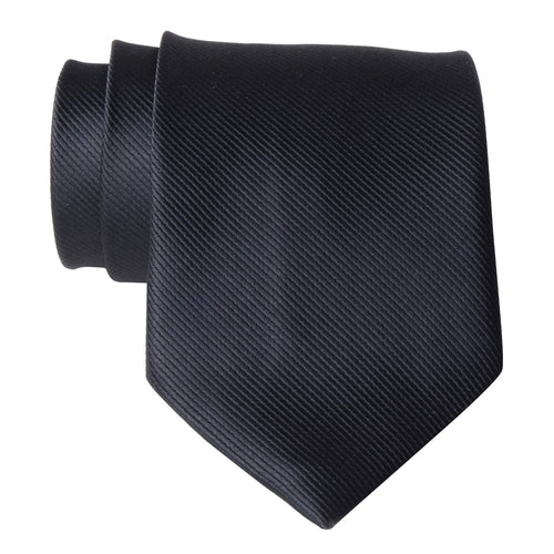 Hyerso Tadesse Select Men's Black Solid Necktie Formal