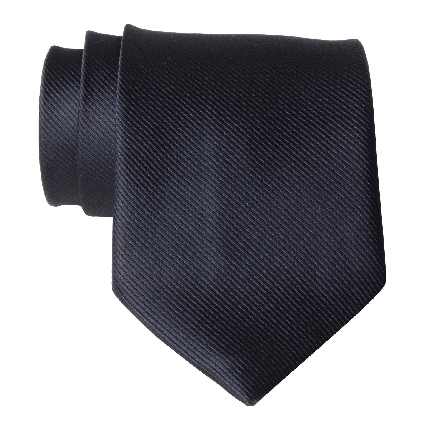 Hyerso Tadesse Select Men's Black Solid Necktie Formal